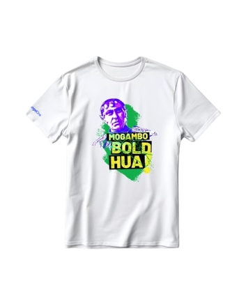 Mogambo Bold Hua Unisex Round Neck T-Shirt - White